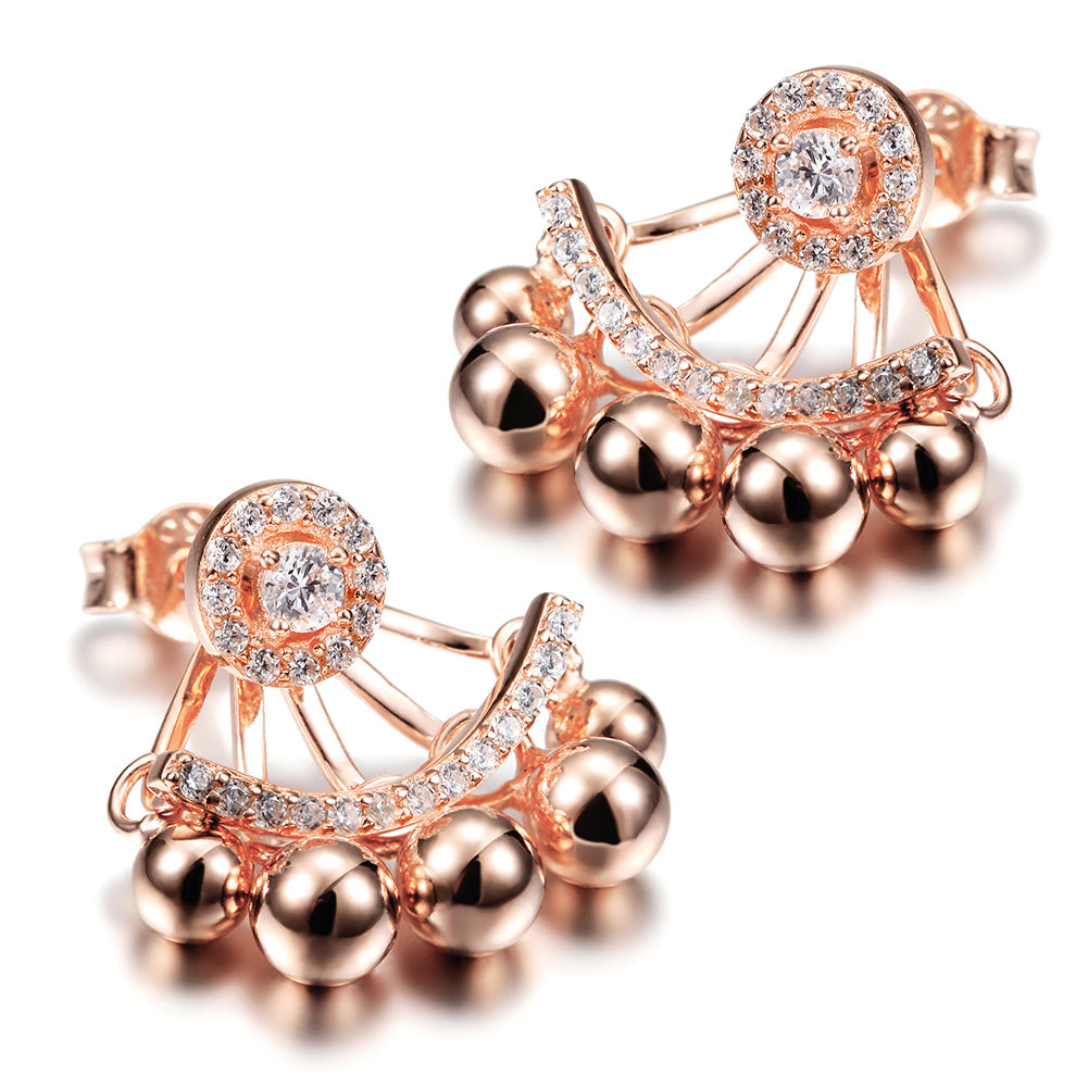 Five small round earrings-SSE103
