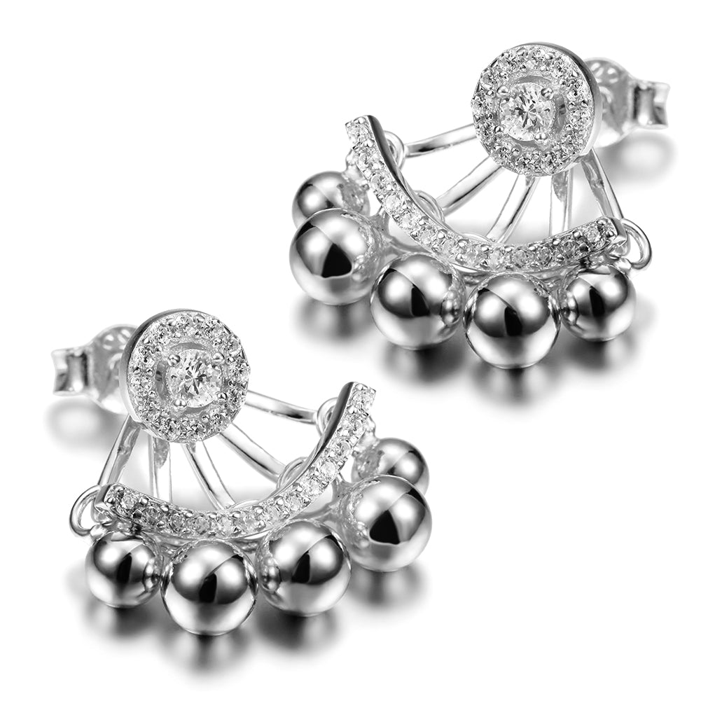 Five small round earrings-SSE103