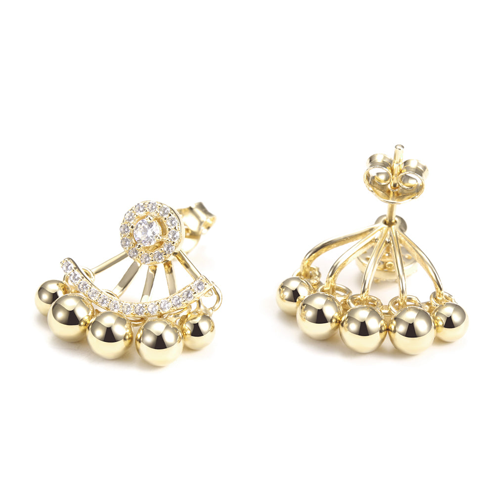 Five small round earrings-SSE103