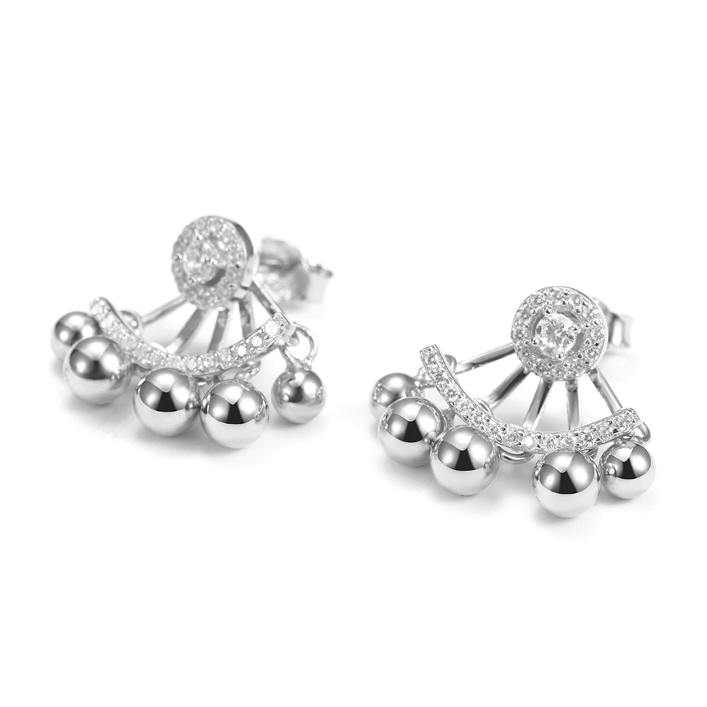 Five small round earrings-SSE103
