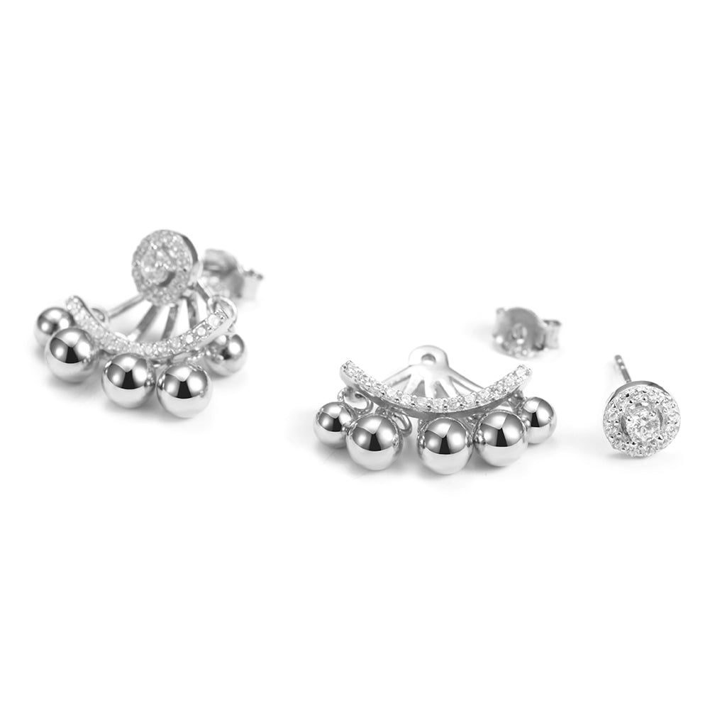 Five small round earrings-SSE103
