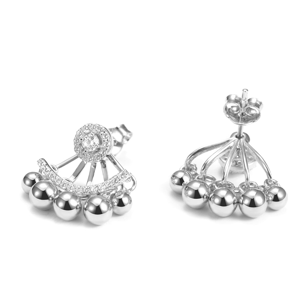 Five small round earrings-SSE103