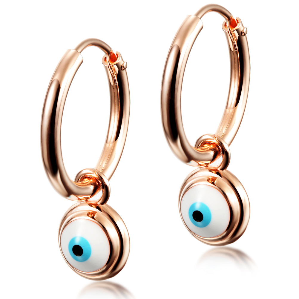 Devil's Eye Circle Earrings-SSE105