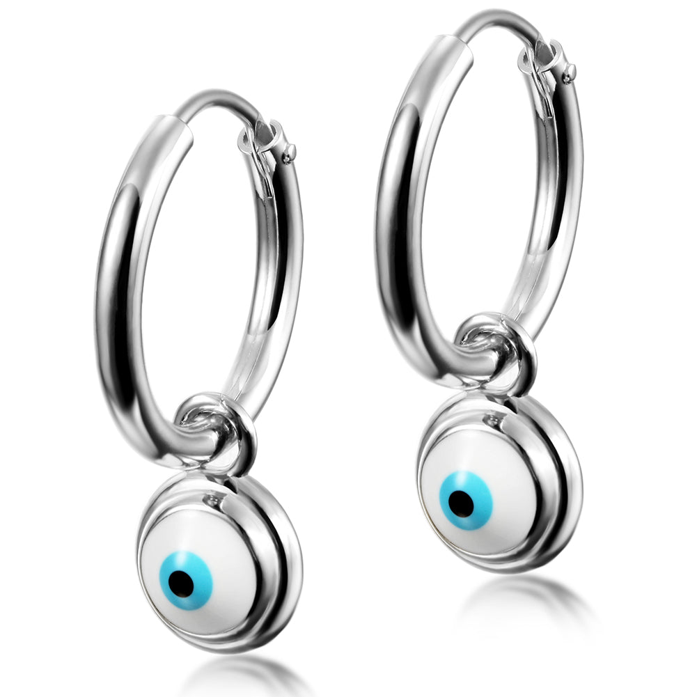 Devil's Eye Circle Earrings-SSE105