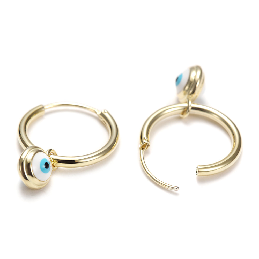 Devil's Eye Circle Earrings-SSE105