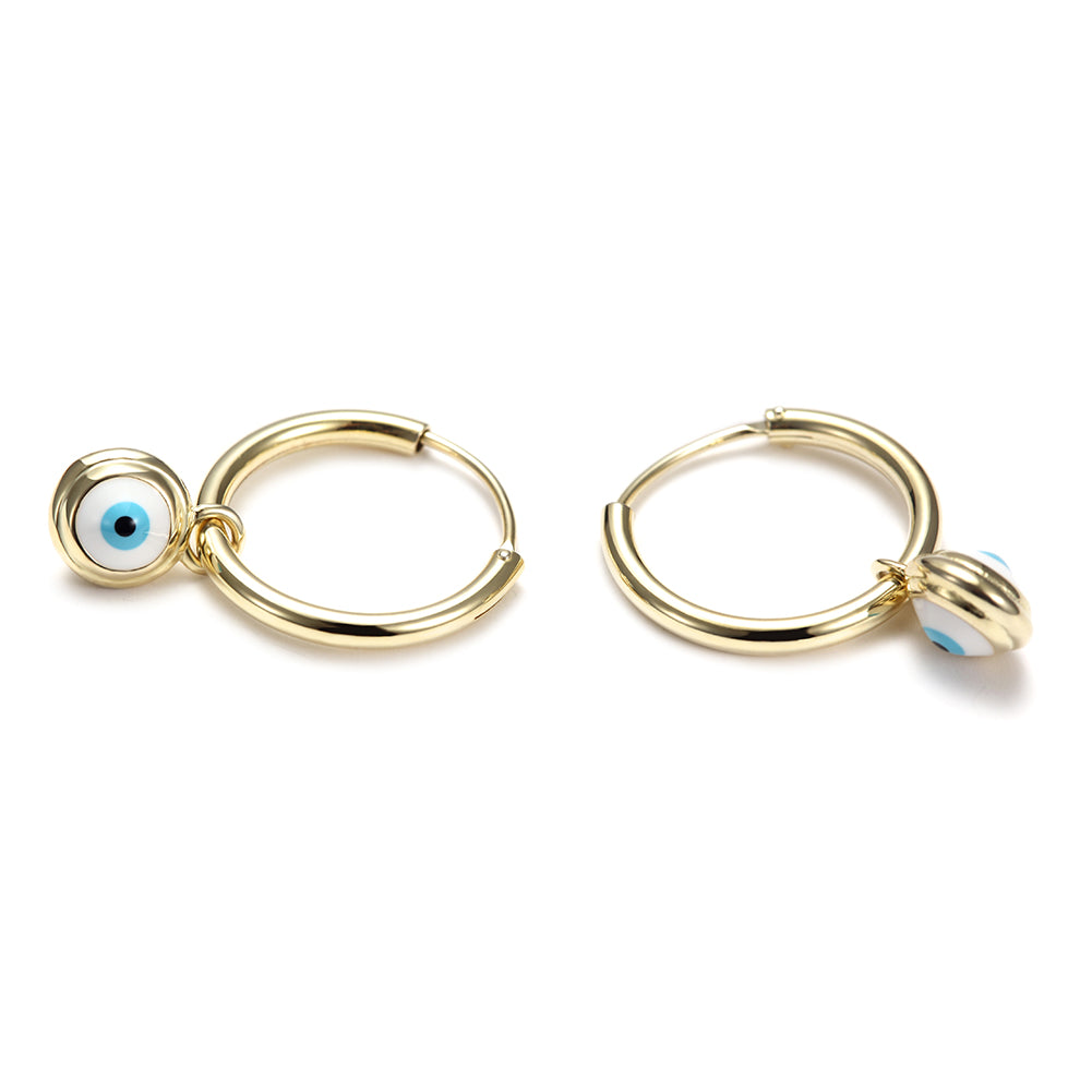 Devil's Eye Circle Earrings-SSE105