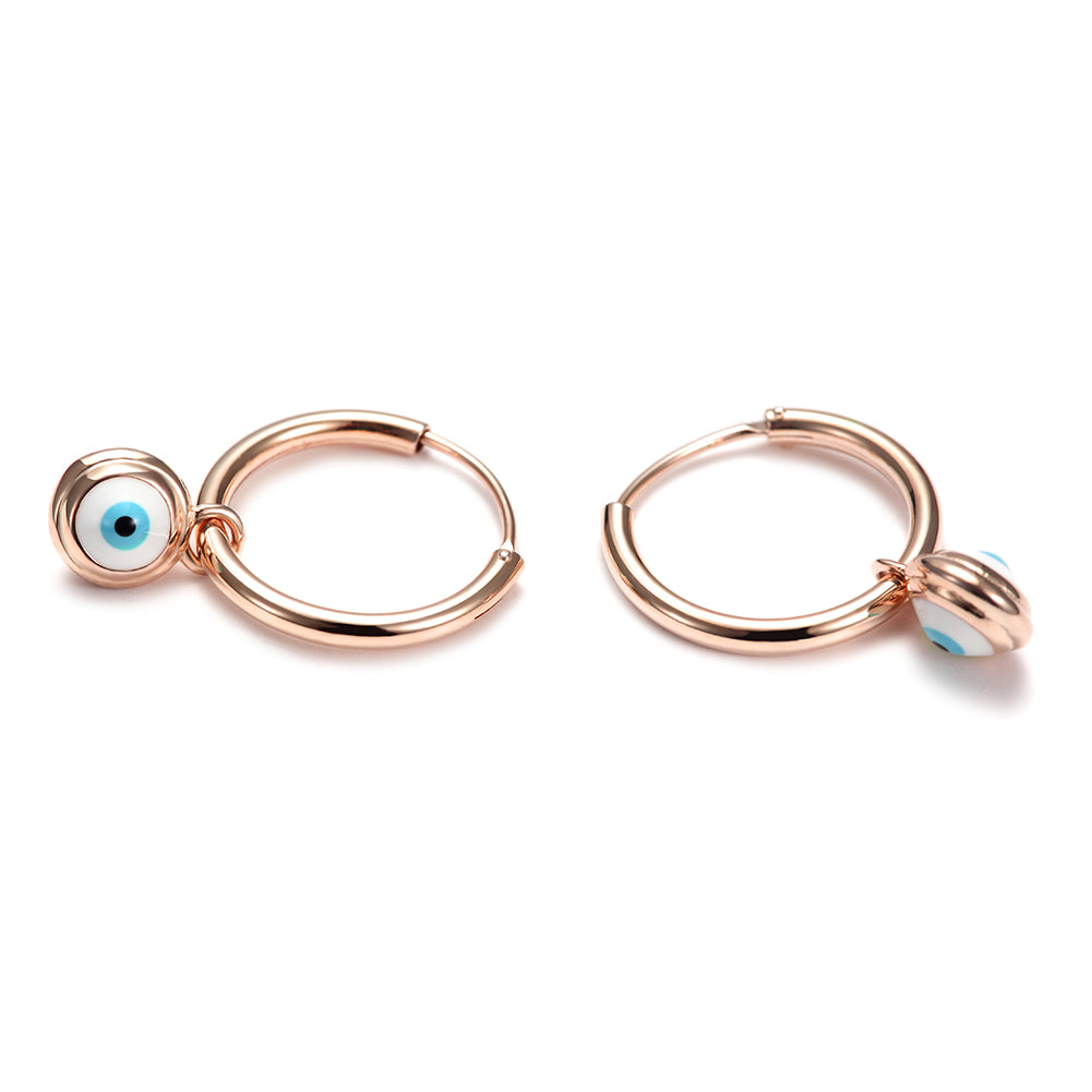 Devil's Eye Circle Earrings-SSE105