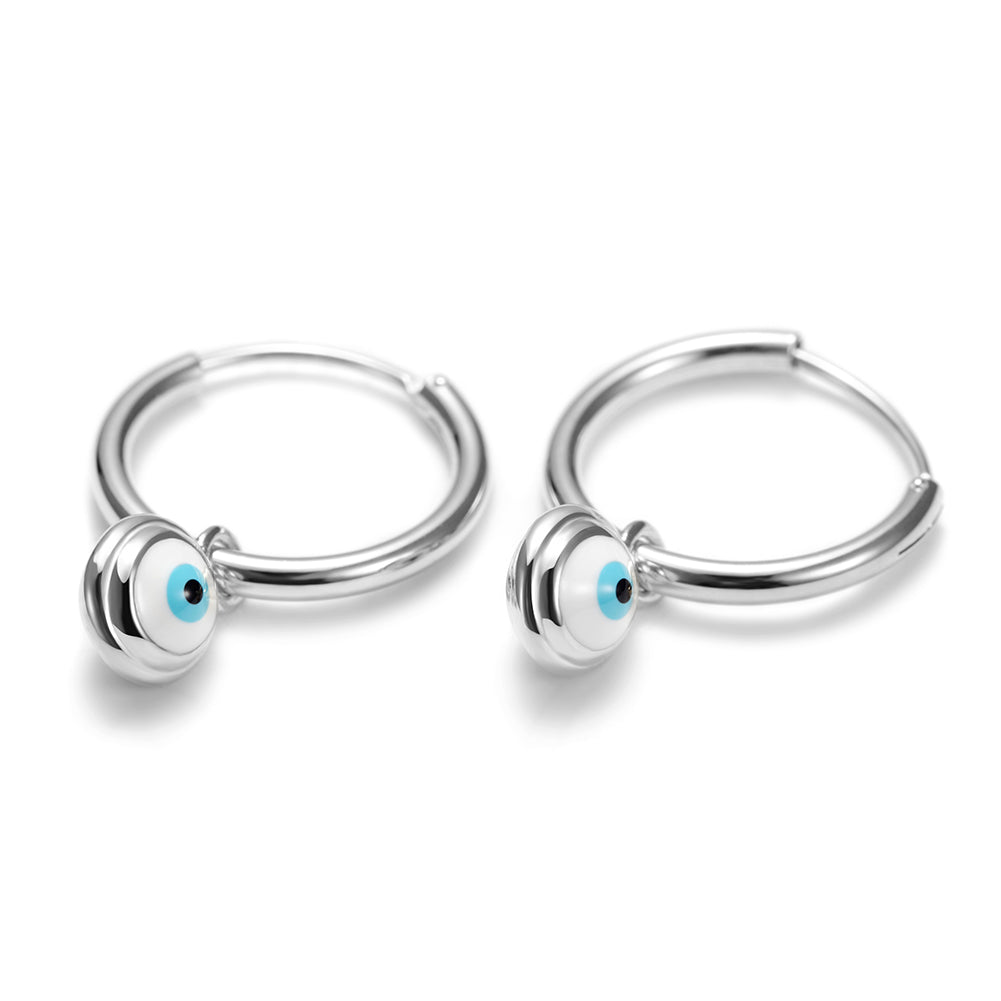 Devil's Eye Circle Earrings-SSE105