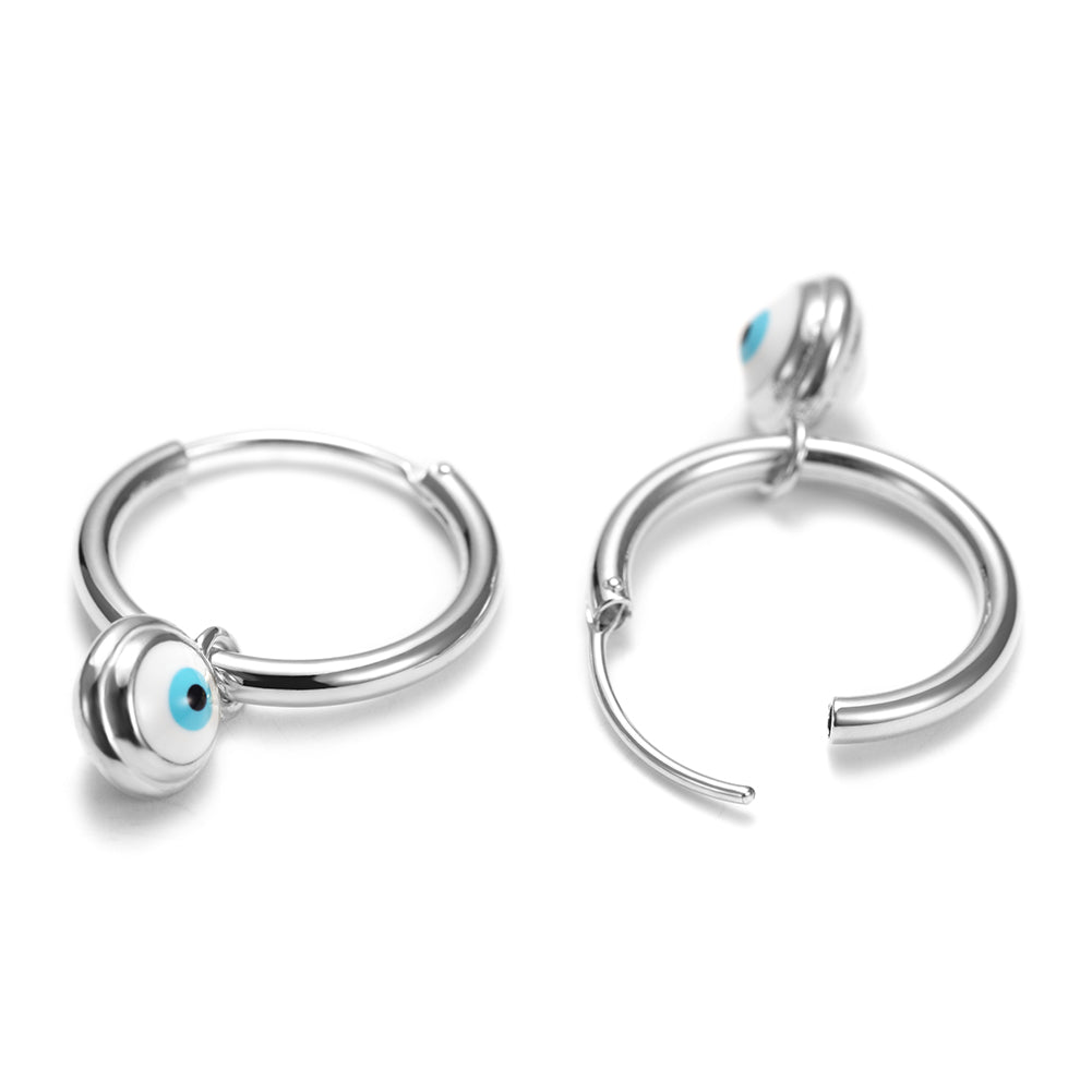 Devil's Eye Circle Earrings-SSE105