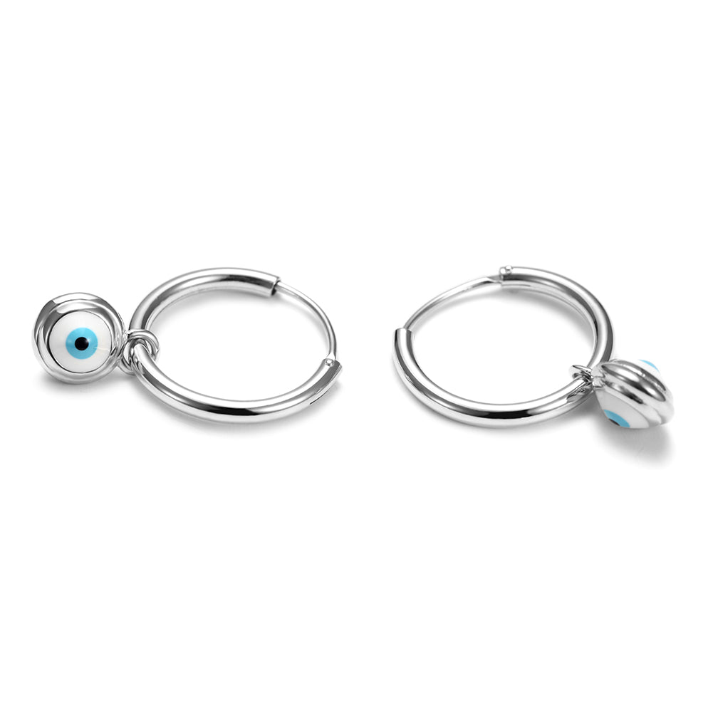 Devil's Eye Circle Earrings-SSE105