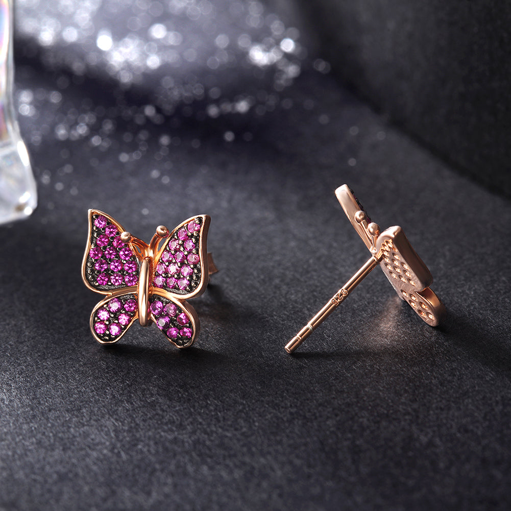 Big butterfly earrings-SSE113