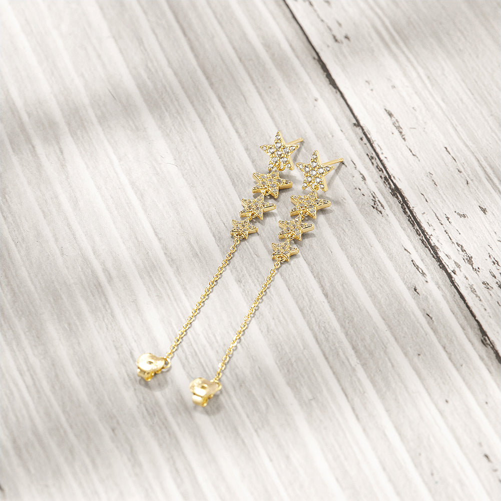 Four star earrings-SSE132