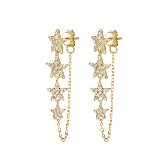Four star earrings-SSE132