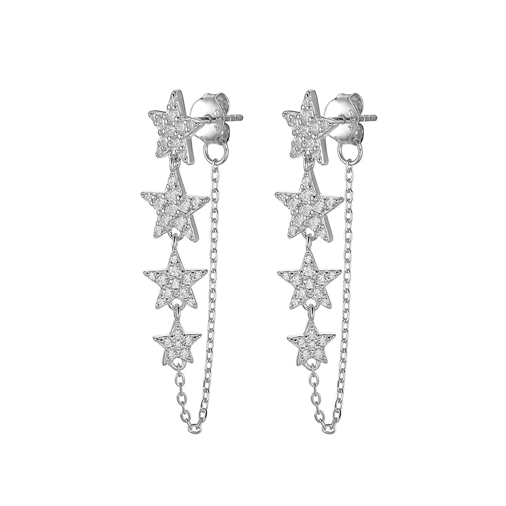 Four star earrings-SSE132