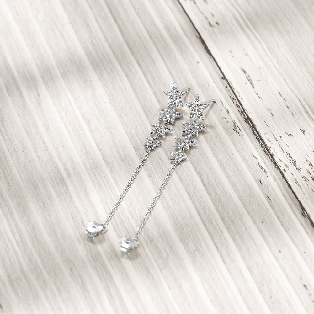 Four star earrings-SSE132
