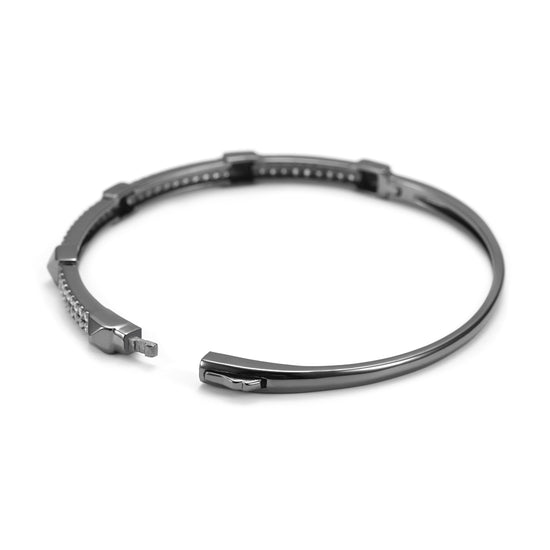 Black full diamond bracelet-SSH065SCZD