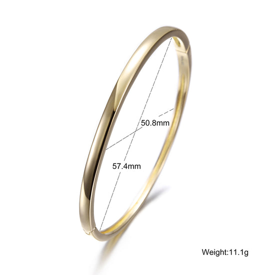 Stainless steel smooth surface bracelet-SSH067