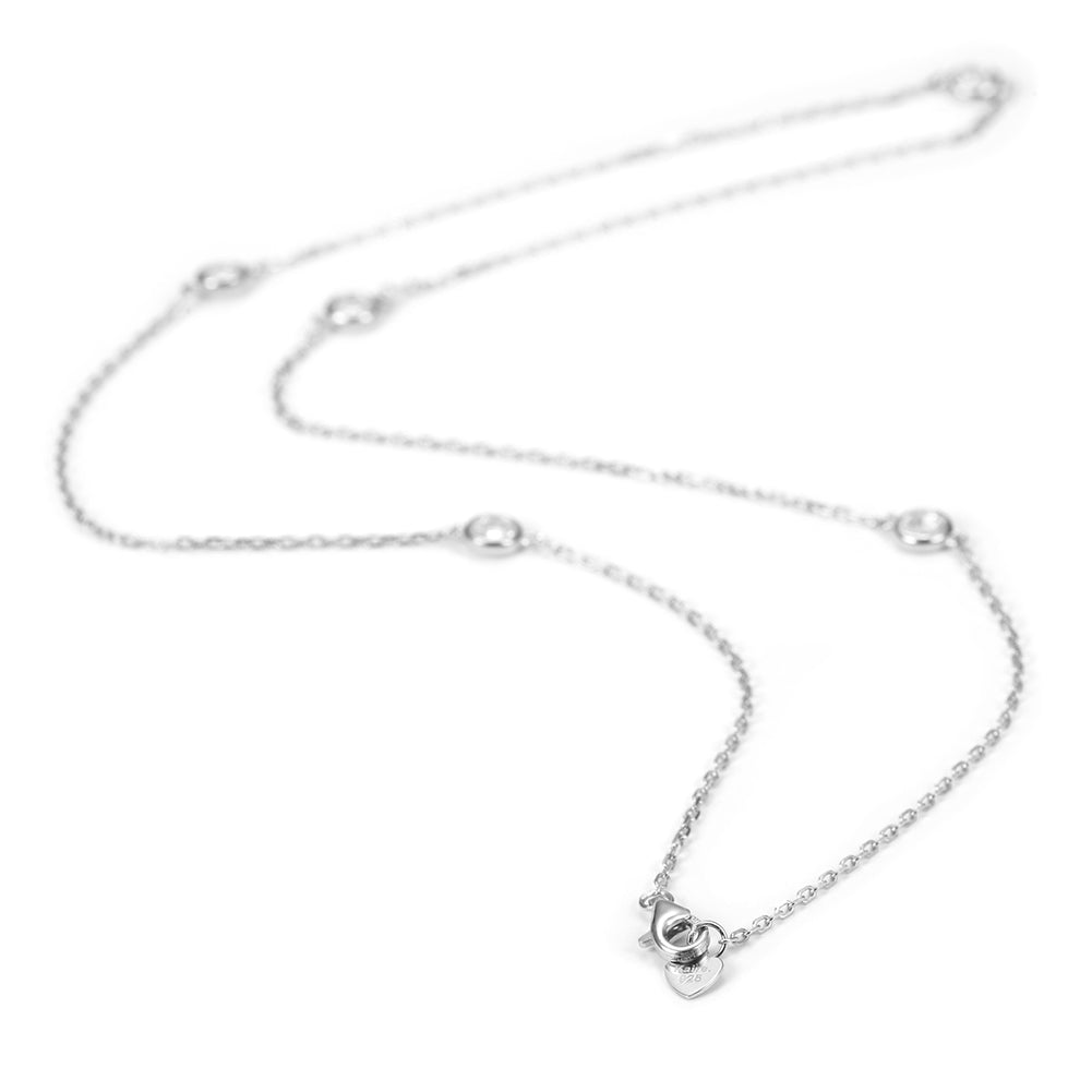 CZ Charm Chain Necklace - SSN142