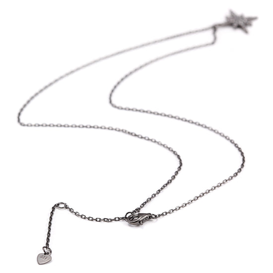 Pave Star Pendant Chain Necklace - SSN143