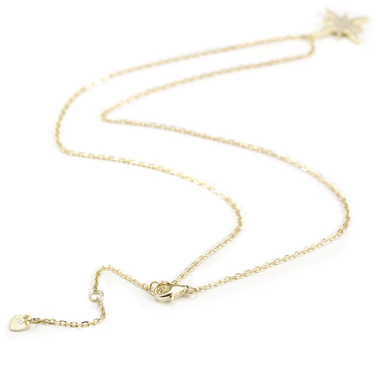 Pave Star Pendant Chain Necklace - SSN143