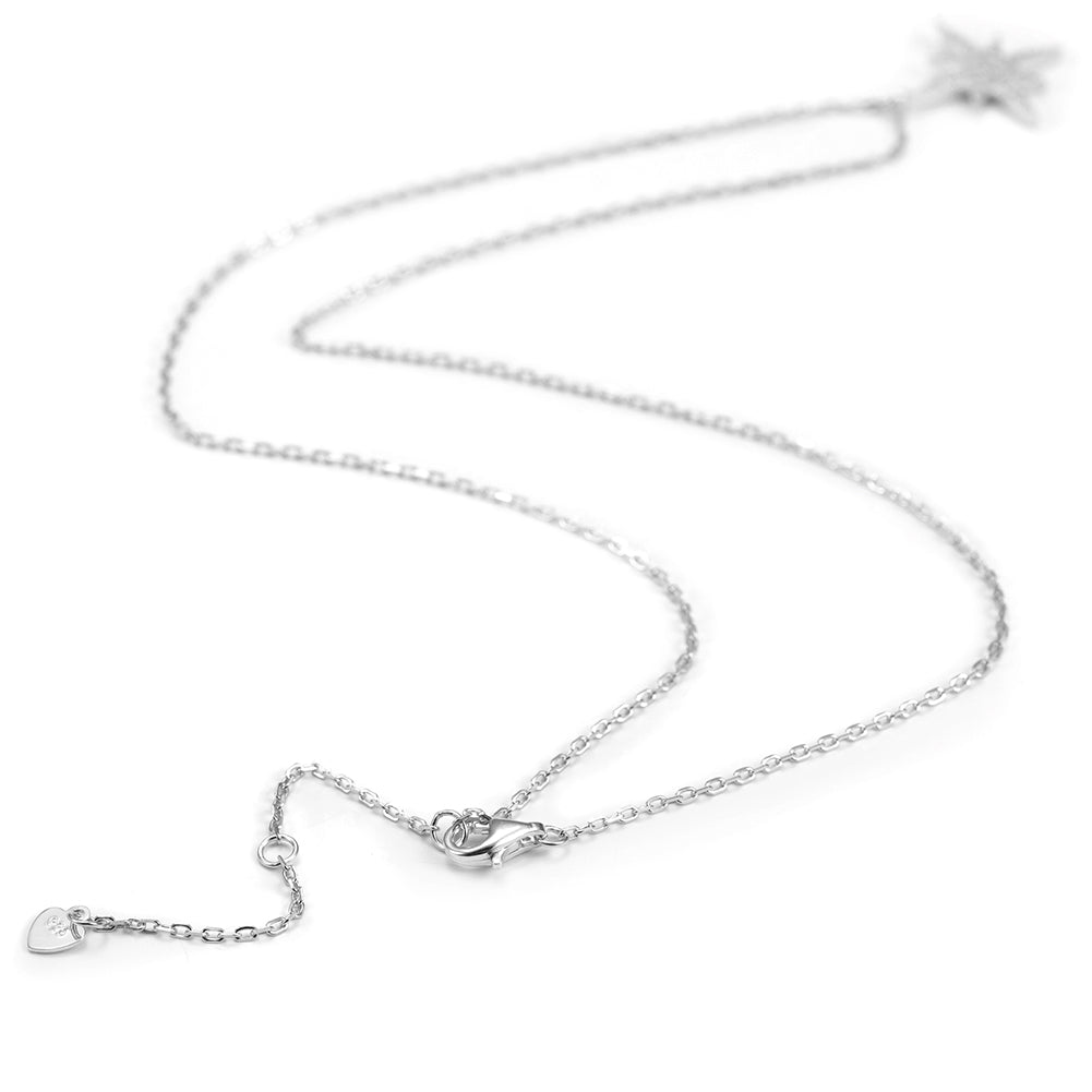 Pave Star Pendant Chain Necklace - SSN143