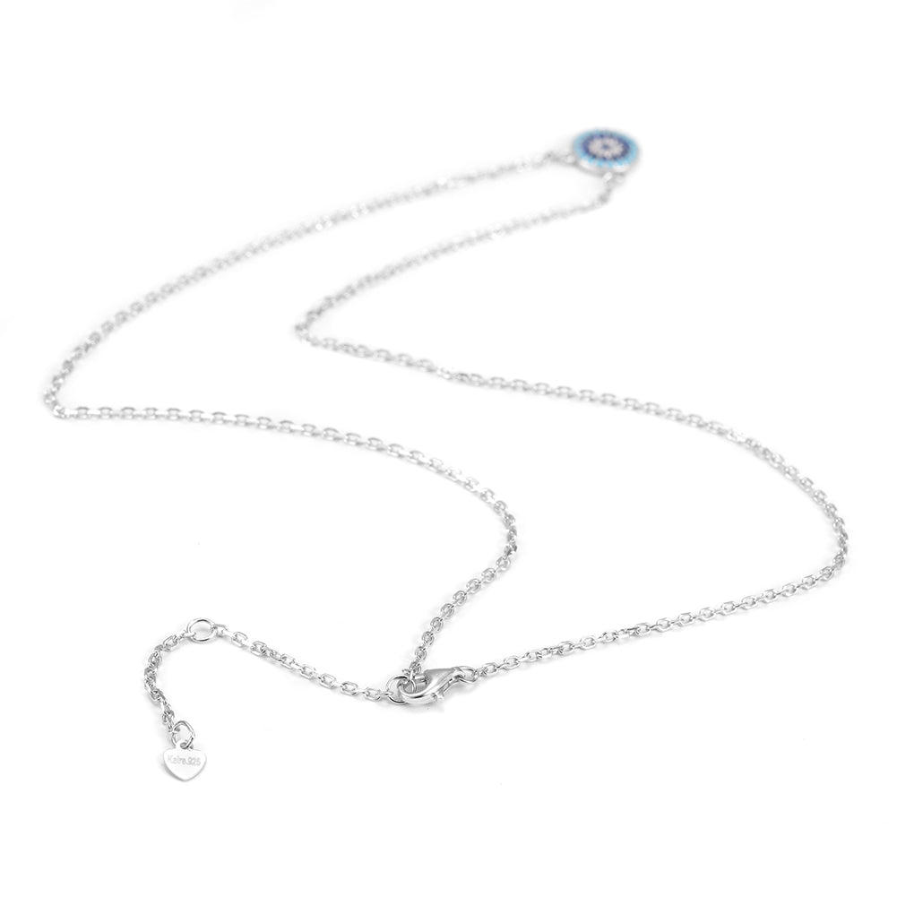 Pave CZ Pendant Necklace -SSN147