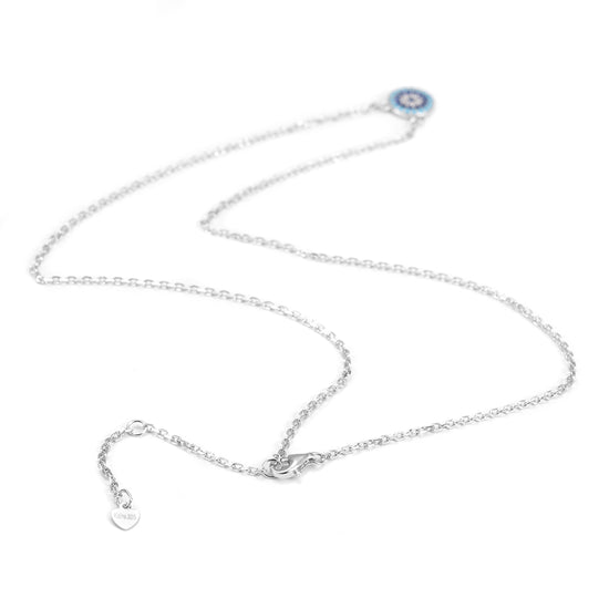 Pave CZ Pendant Necklace -SSN147