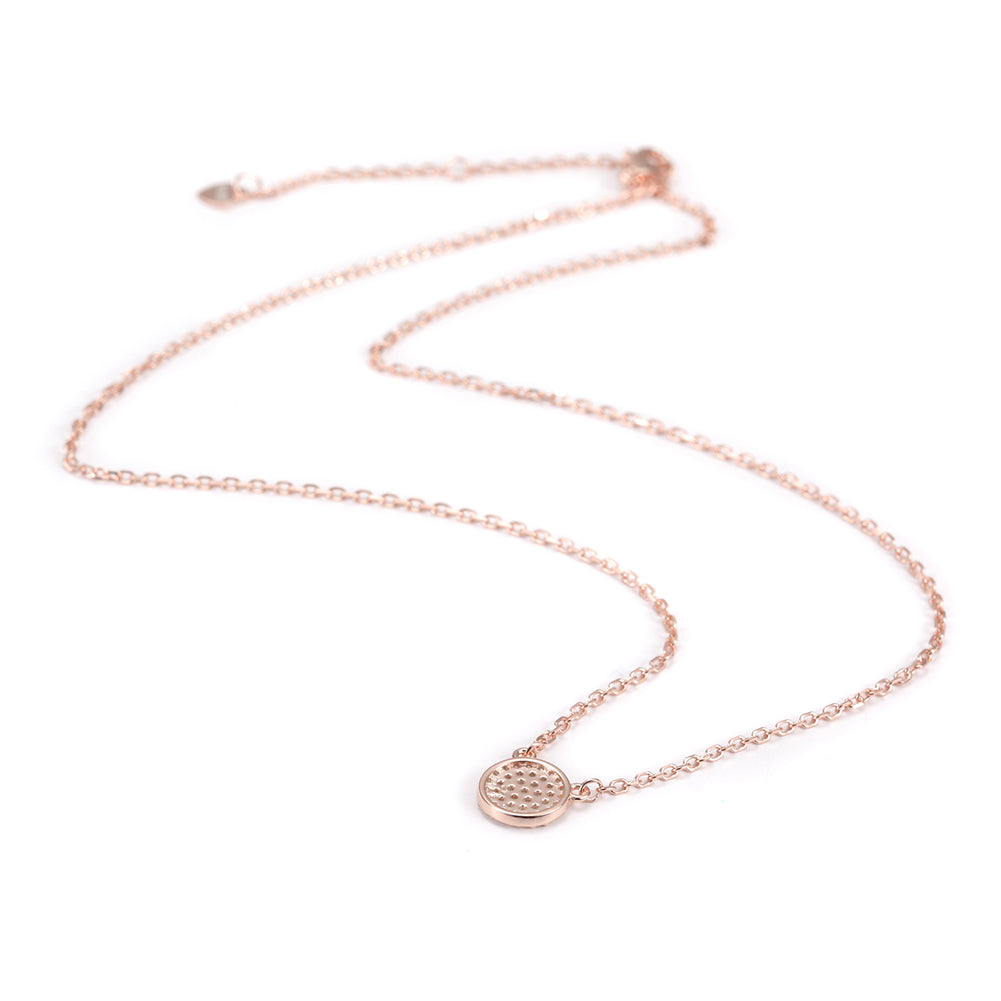 Pave CZ Pendant Necklace -SSN147