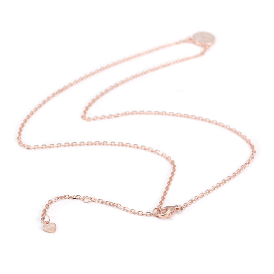 Pave CZ Pendant Necklace -SSN147