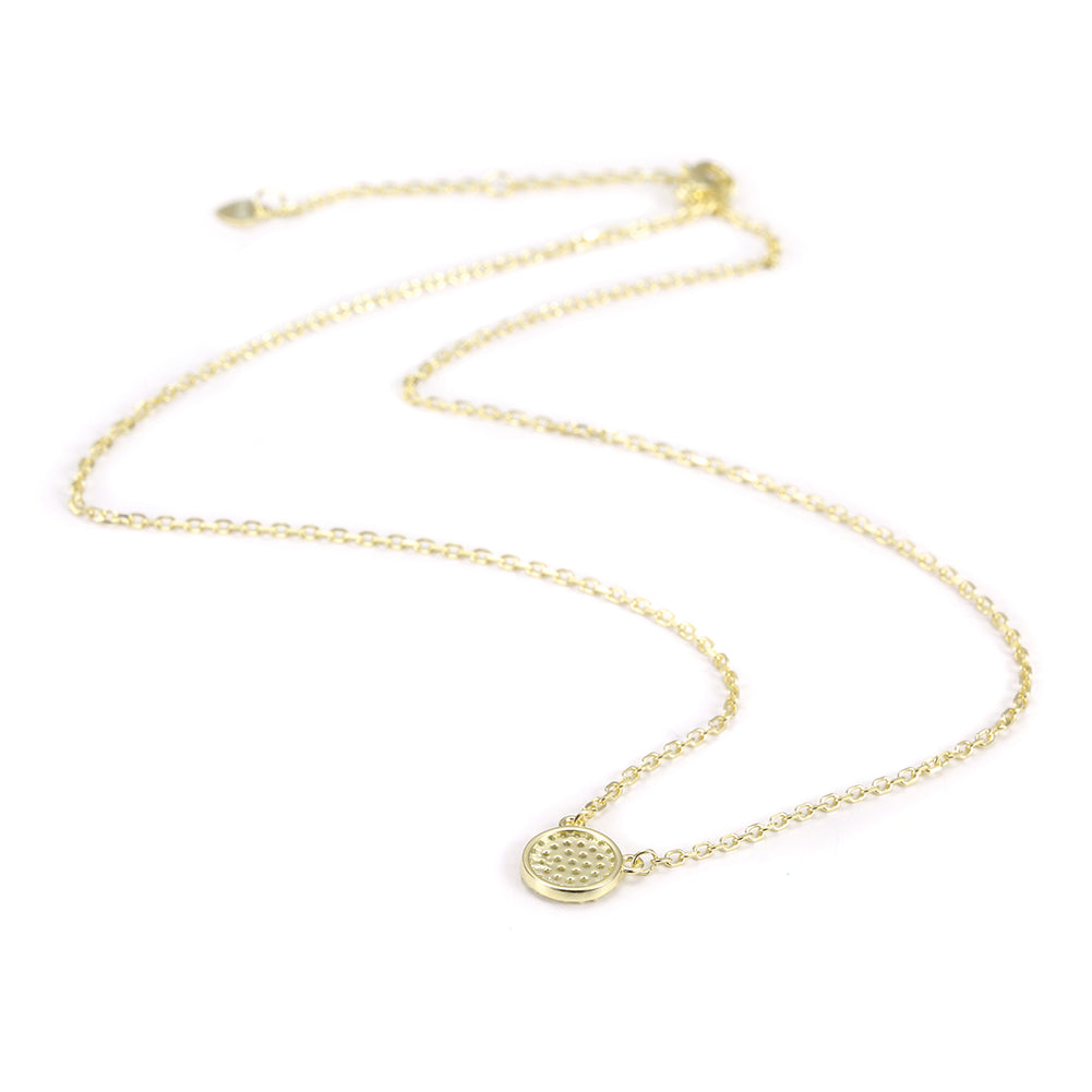 Pave CZ Pendant Necklace -SSN147