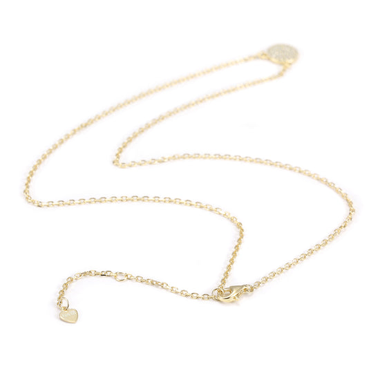 Pave CZ Pendant Necklace -SSN147