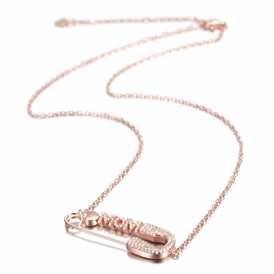 MOM Rose Gold Pin Necklace - SSN154RGZD