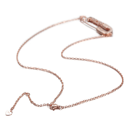 MOM Rose Gold Pin Necklace - SSN154RGZD