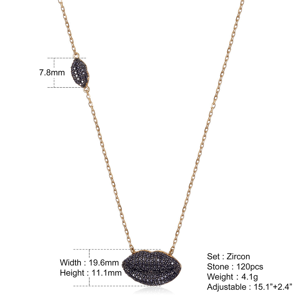 PInk Sexy Lip Necklace - SSN158WR