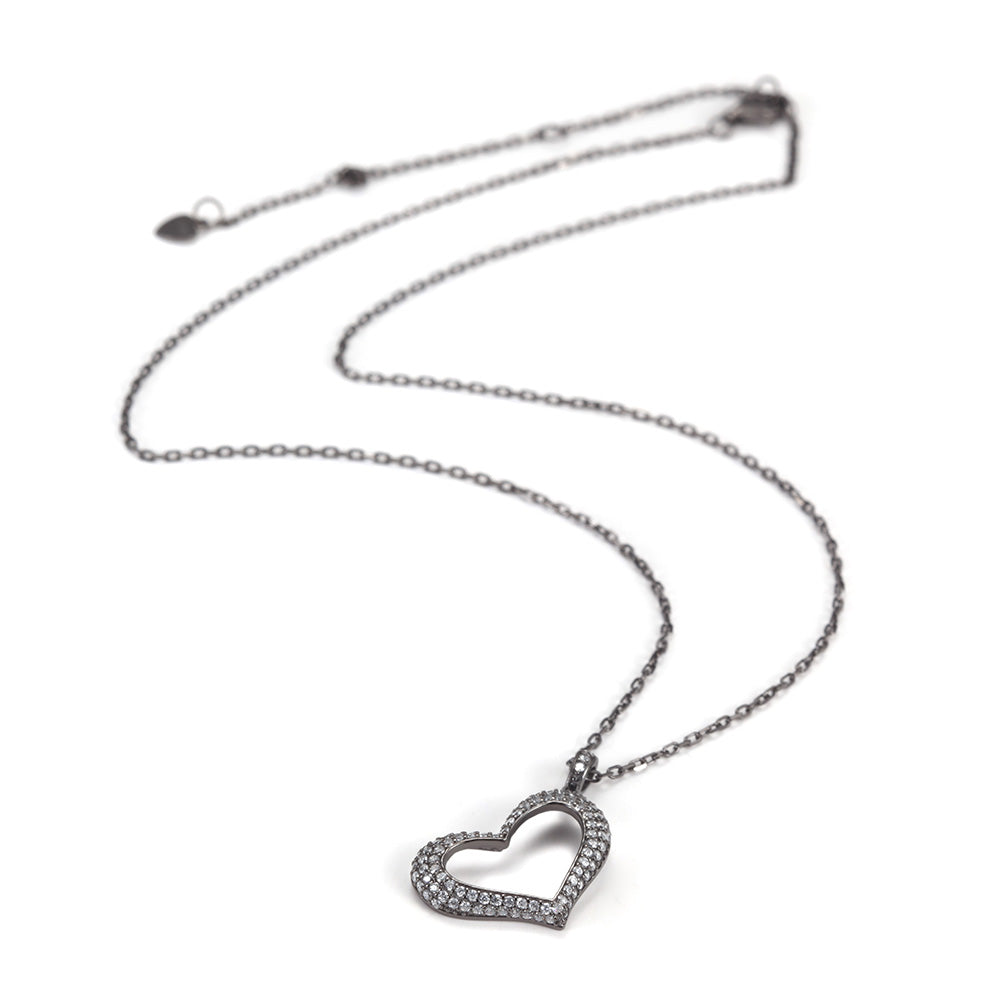 Heart Shape Pendant Necklace - SSN162