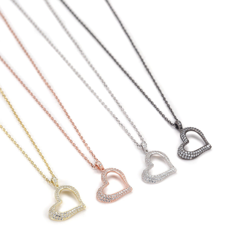 Heart Shape Pendant Necklace - SSN162