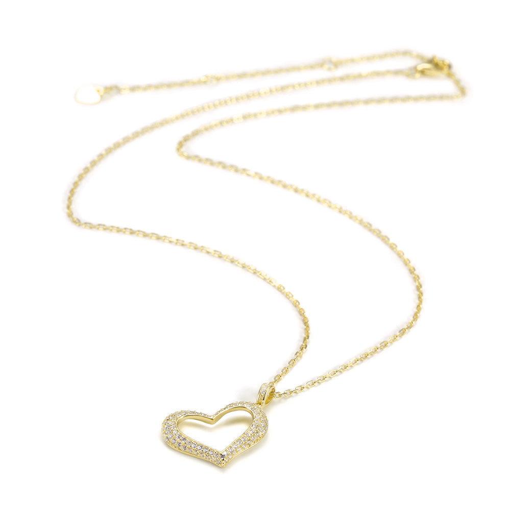 Heart Shape Pendant Necklace - SSN162