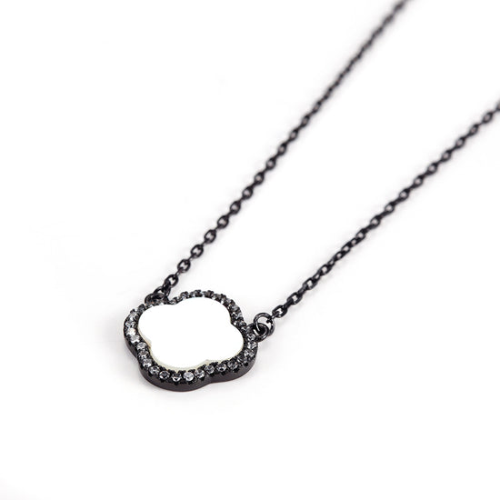 Sterling Silver Flower Shell Pendant Necklace - SSN164