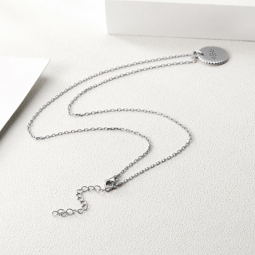 Evil Eye Coin Pendant Necklace - SSN167GCZD