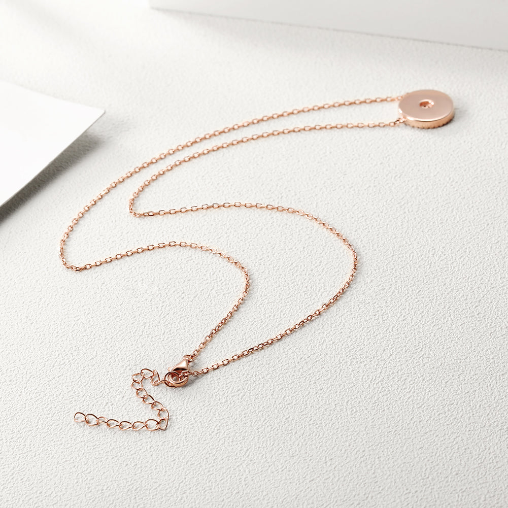 Rose Gold Shell Necklace - SSN169RGZD