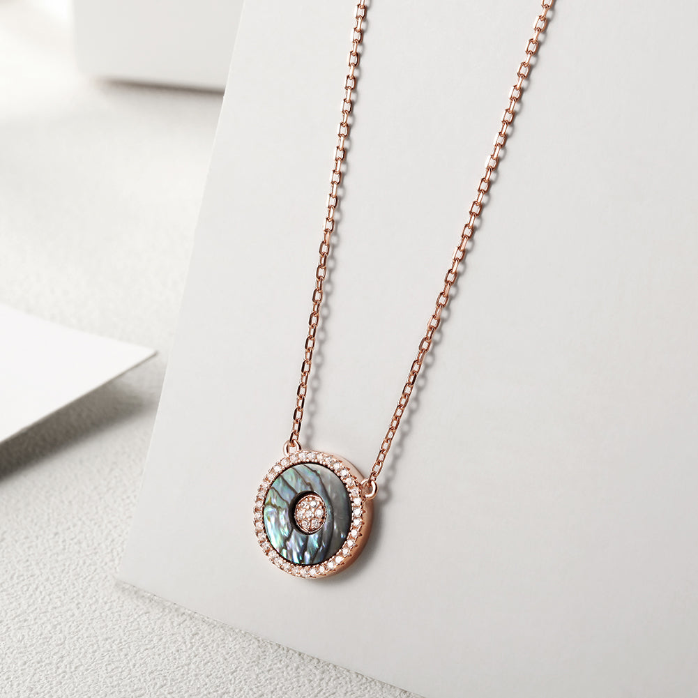 Rose Gold Shell Necklace - SSN169RGZD