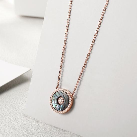 Rose Gold Shell Necklace - SSN169RGZD