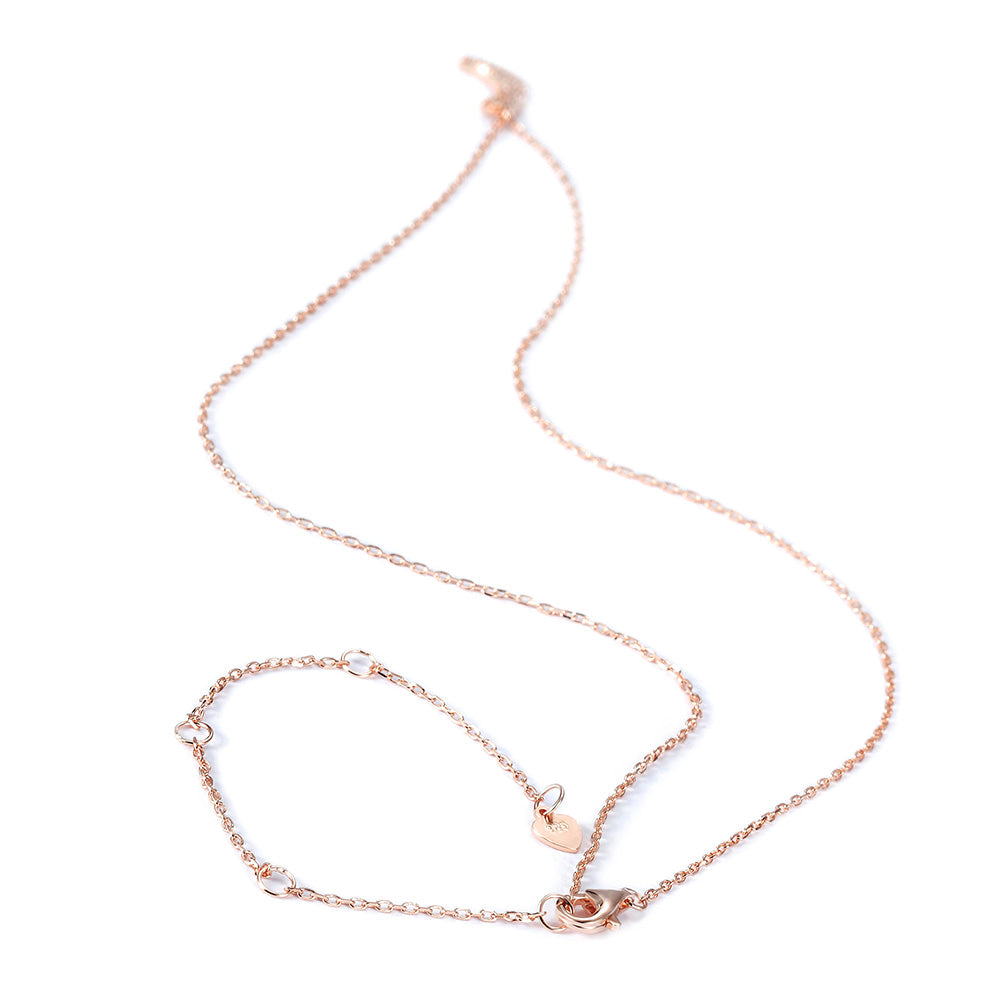 Six Moon Pave CZ Necklace SSN175