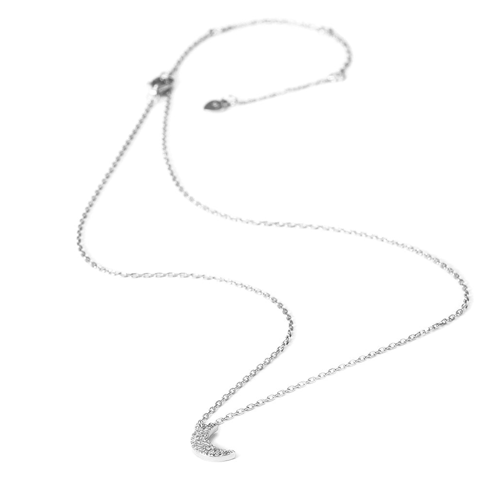 Six Moon Pave CZ Necklace SSN175