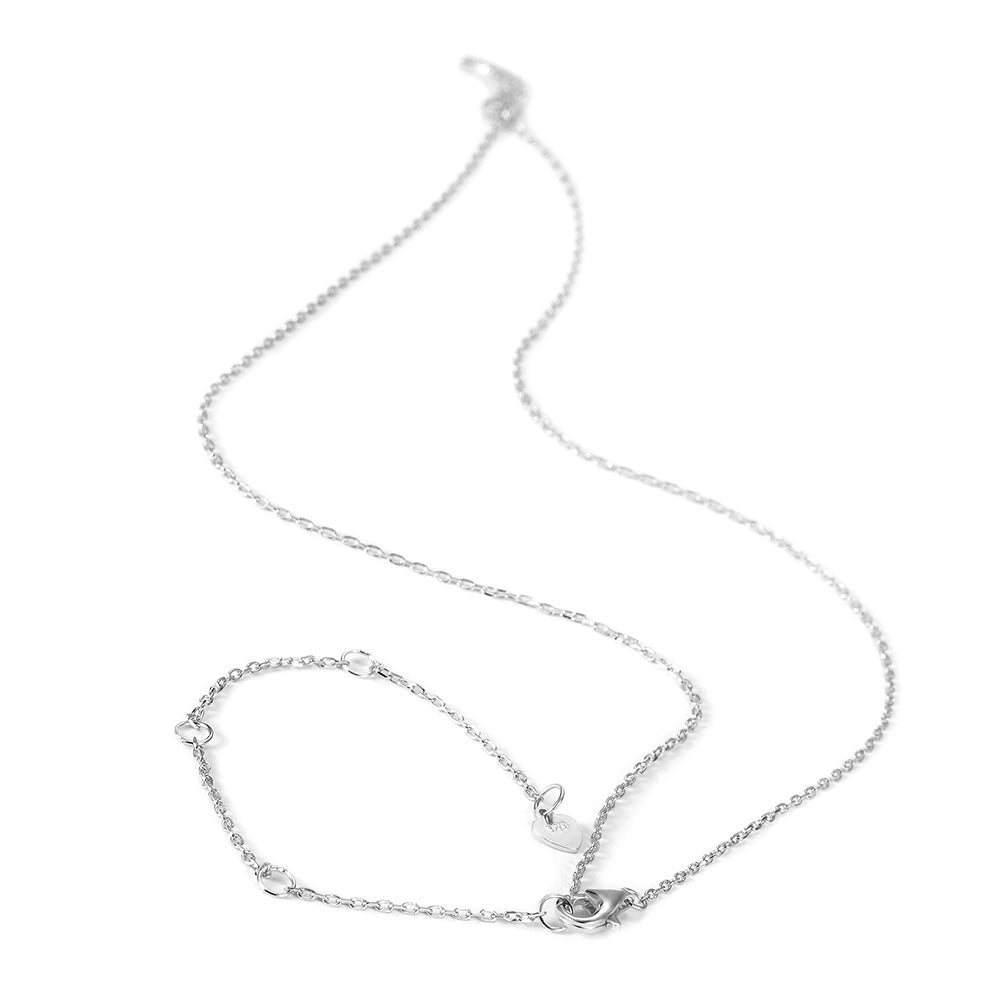 Six Moon Pave CZ Necklace SSN175