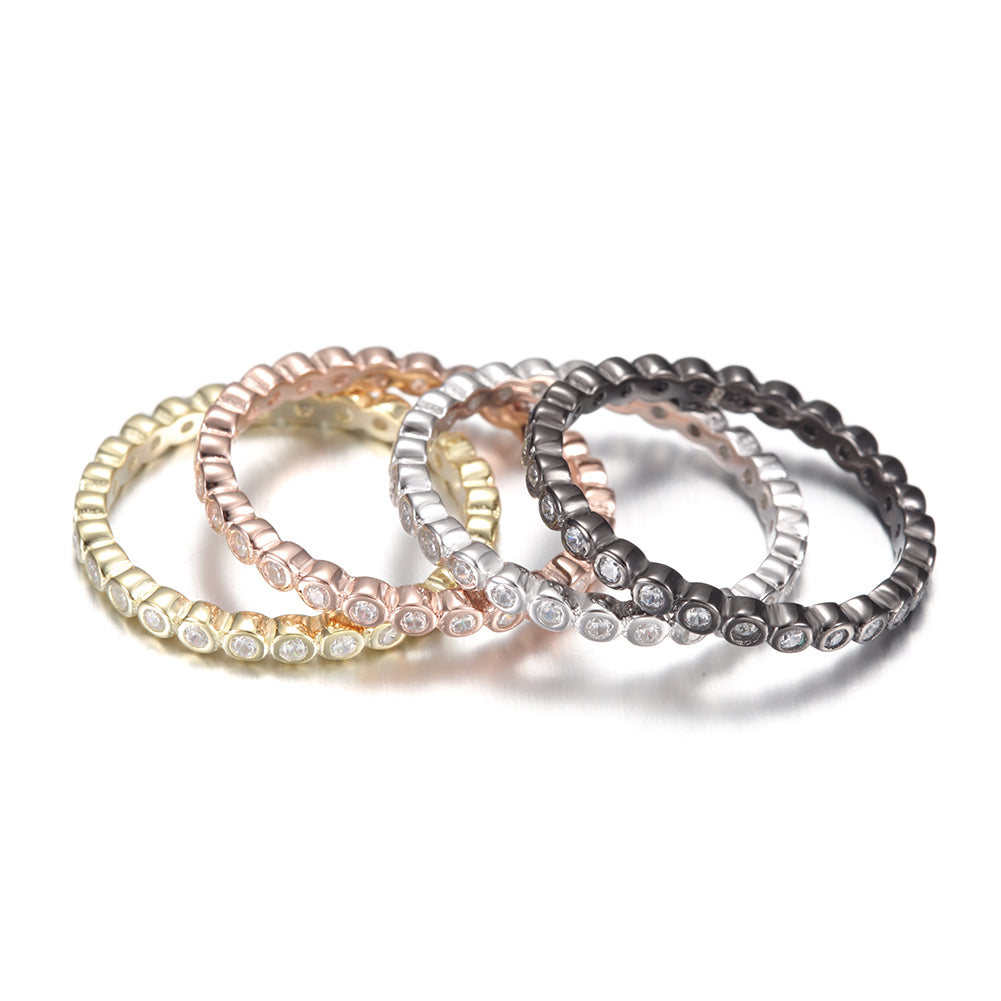 Full Diamond Creative Circular Ring-SSR069