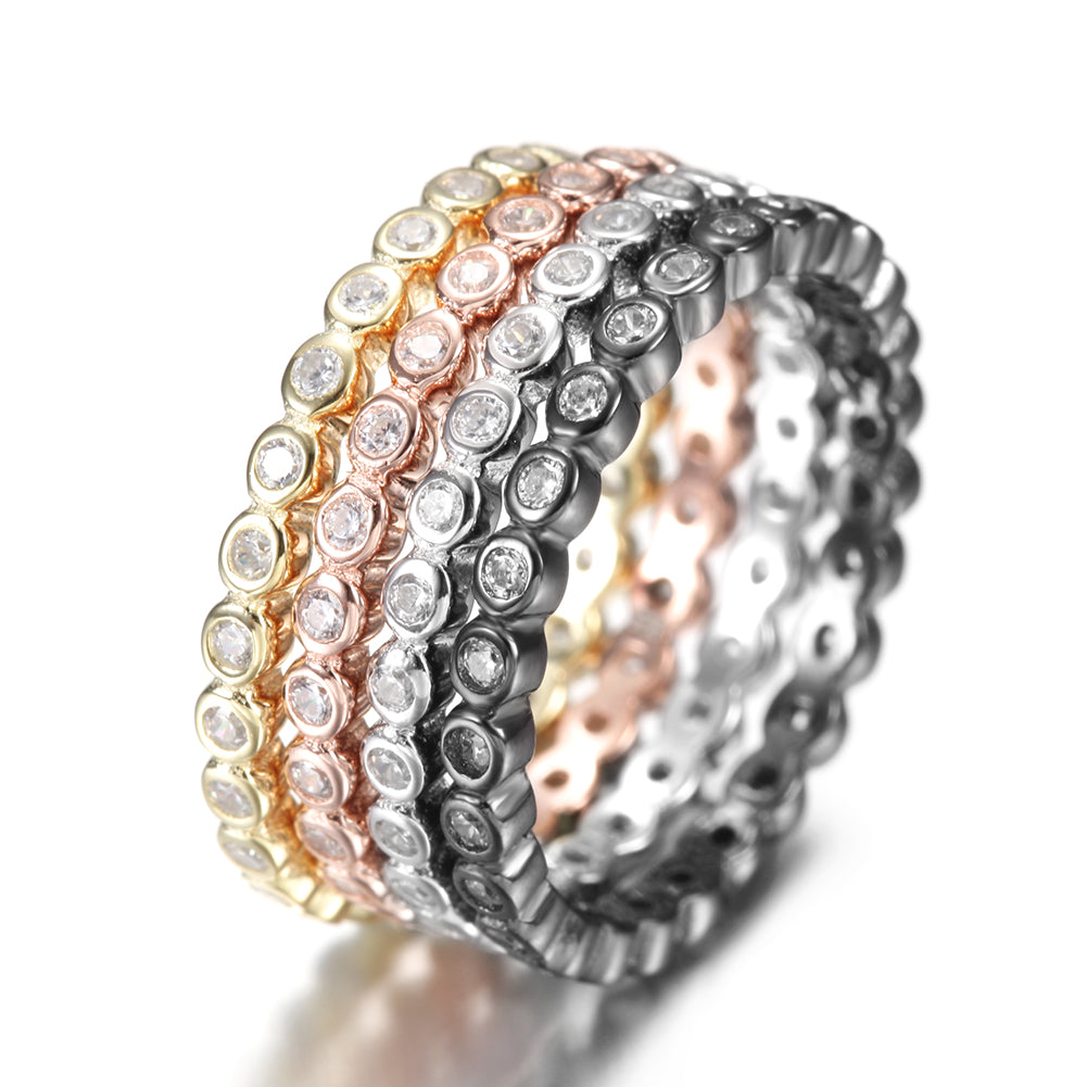 Full Diamond Creative Circular Ring-SSR069