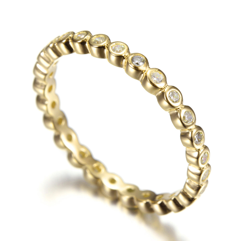 Full Diamond Creative Circular Ring-SSR069