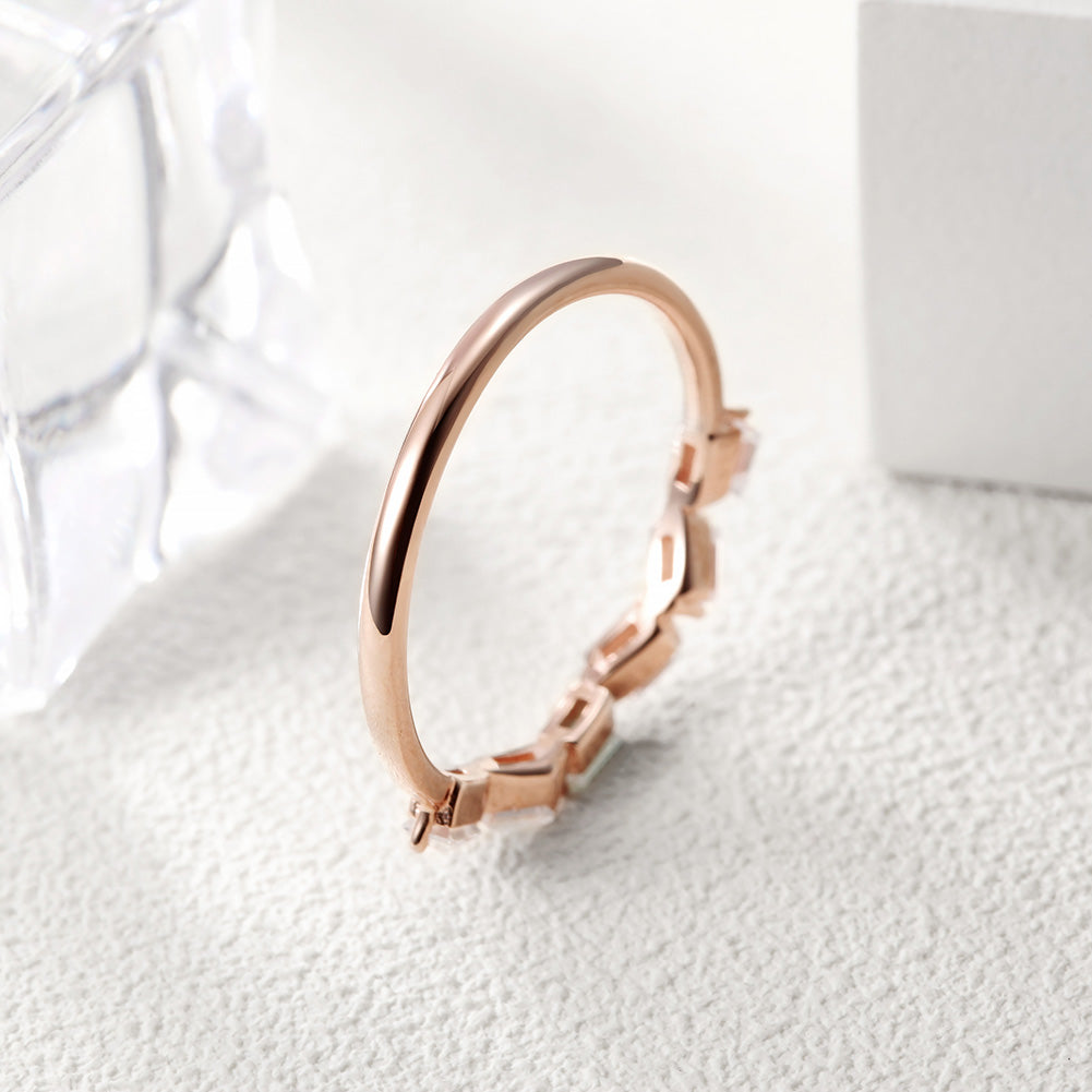 Twisted irregular zircon ring-SSR071