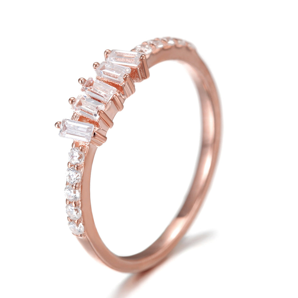 Creative gemstone smooth ring-SSR073